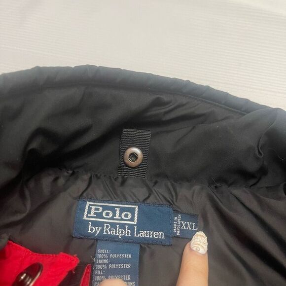 Polo By Ralph Lauren Men’s Red Black VTG Jacket Size XXL - Picture 3 of 13